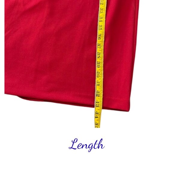 Talbots Red Knot Front Midi Dress Size 10 NWT Perfect for Special Holiday Event - Picture 8 of 8